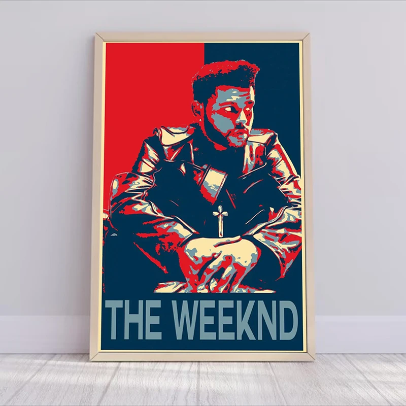 Picture on the Wall Art Canvas Painting the Weeknd Poster Paintings for Bed Room Decor Bedroom Decoration Home Accessory Posters