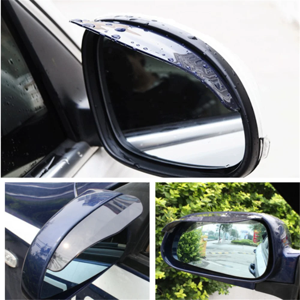 2Pcs PVC car Mirror Rain Shield Shade for Peugeot 206 206 207 CC 207 301 306 307 308 Sw 407 408 508 5008