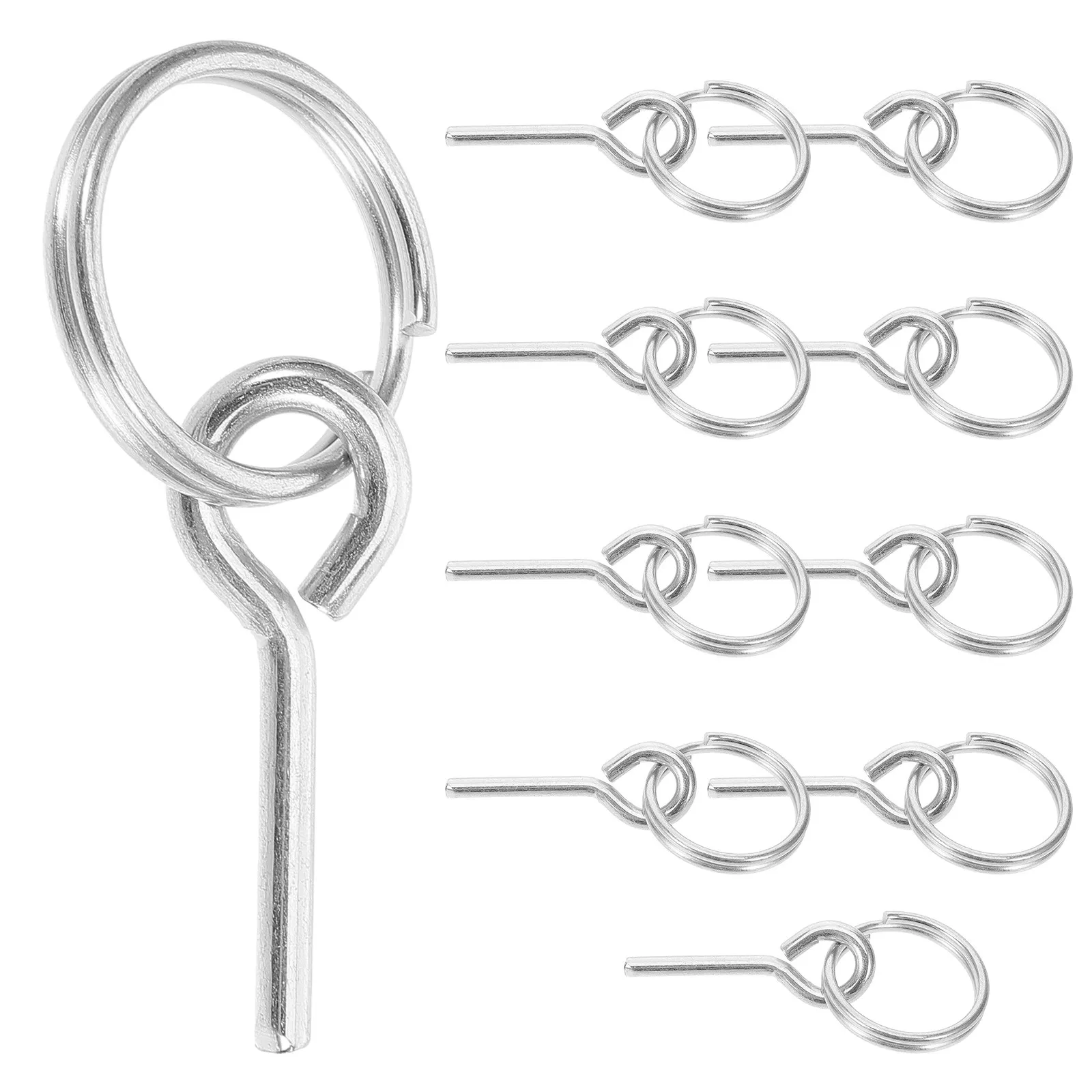 12Pcs Tent Repair Metal Parts Kit Sturdy Pole Rings Tee Connectors Camping Outdoor Tent Pole Joint Replacement Travel