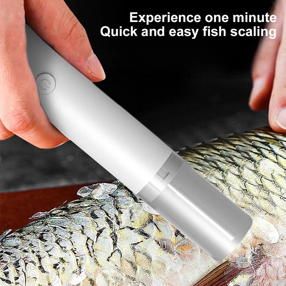 

Cordless Fish Scaler Rechargeable Fish Scraper Waterproof Easily Remove Fishscales for Chef and Home Cooks Fish Cleaning Tools