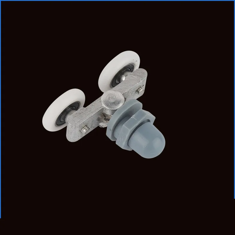 1 Chiếc 19/23/25/27Mm Kính Cửa Trượt Đu Đôi Bánh Ròng Rọc Mang Con Lăn Á Quân bánh Xe Cabin Tắm Phụ Kiện