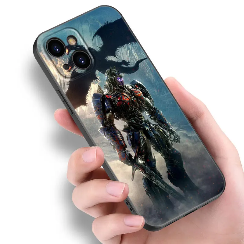 Transformers Bumblebee Phone Case For Apple iPhone 12 13 Mini 11 14 15 Pro Max 7 8 Plus X XR XS SE 2020 2022 Black Silicone Case