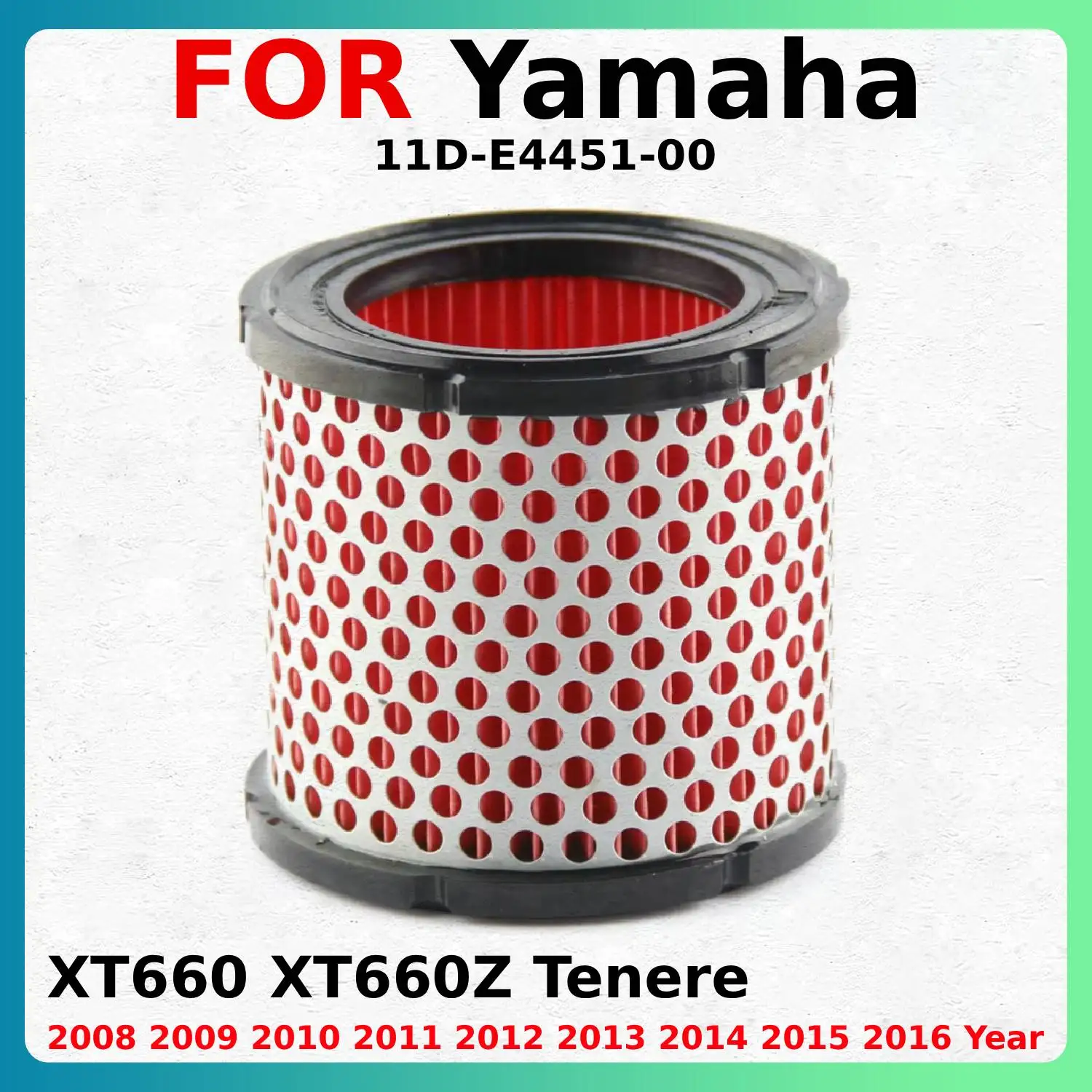 

Motorcycle Parts Air Filter Sponge Cleaner Cap For Yamaha 11D-E4451-00 Yamaha XT660 XT660Z Tenere 2008-2016