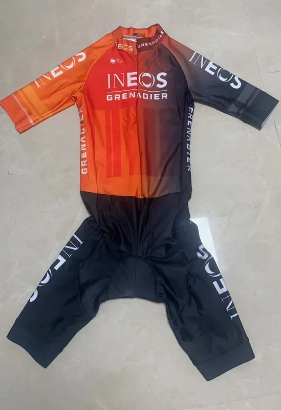 LASER CUT Skinsuit 2024 INEOS Grenadier TEAM Bodysuit SHORT Cycling Jersey Bike Bicycle Clothing Maillot Ropa Ciclismo