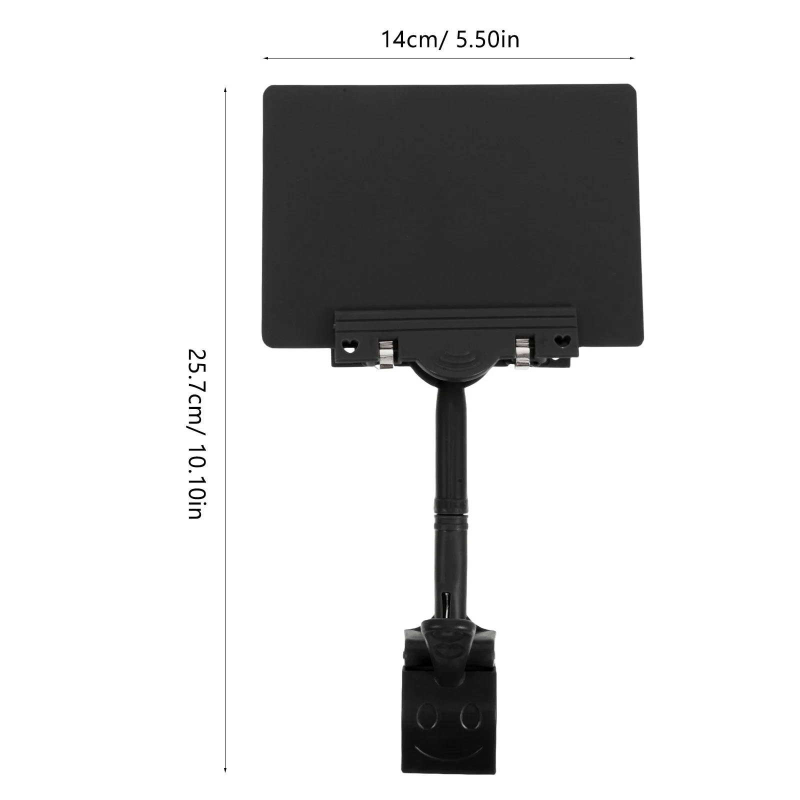 4pcs Supermarket Promotional Price Tags Reusable Mini Chalkboard Sign Clips Plastic Label Holder For Retail Display Store