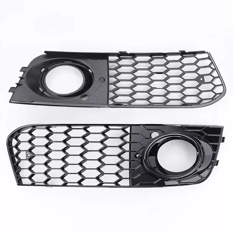 Fog Lamp Bezel Car 8KD807682 8KD807681 Car Front Grill for A4 B8 Front Bumper 2009 - 2012 Honeycomb Grille Fog Light Cover