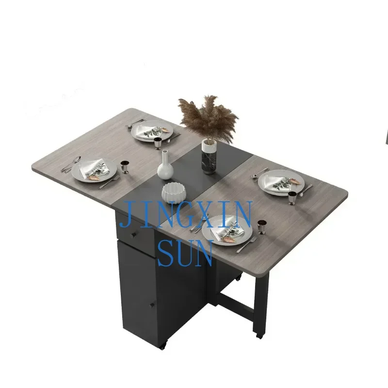 Practical  Wood Folding Dinning Tables Kitchen Chairs Mobile Balcony Dinning Tables Outdoor Set Modern Home Furniture