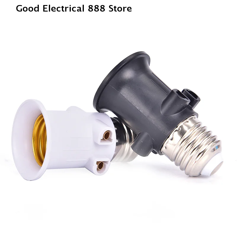 1pcs PBT Fireproof E27 Bulb Adapter Lamp Holder Base Socket Conversion with EU Plug Lamp Converter Holder Light Socket Adapter