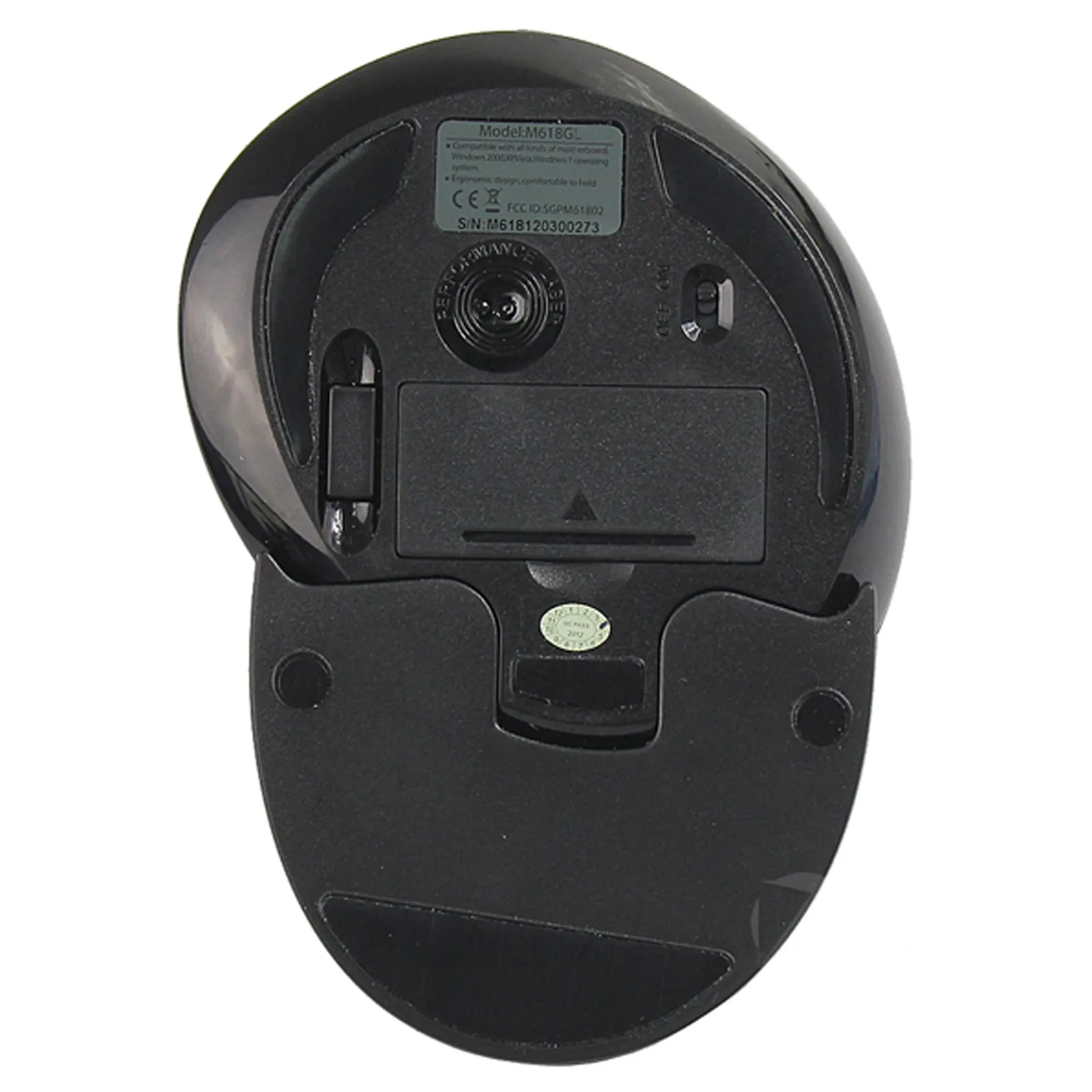 

Беспроводная вертикальная мышь M618 2.4 ГГц, черная, с USB-наноприемником, эргономичная, для дома и офиса