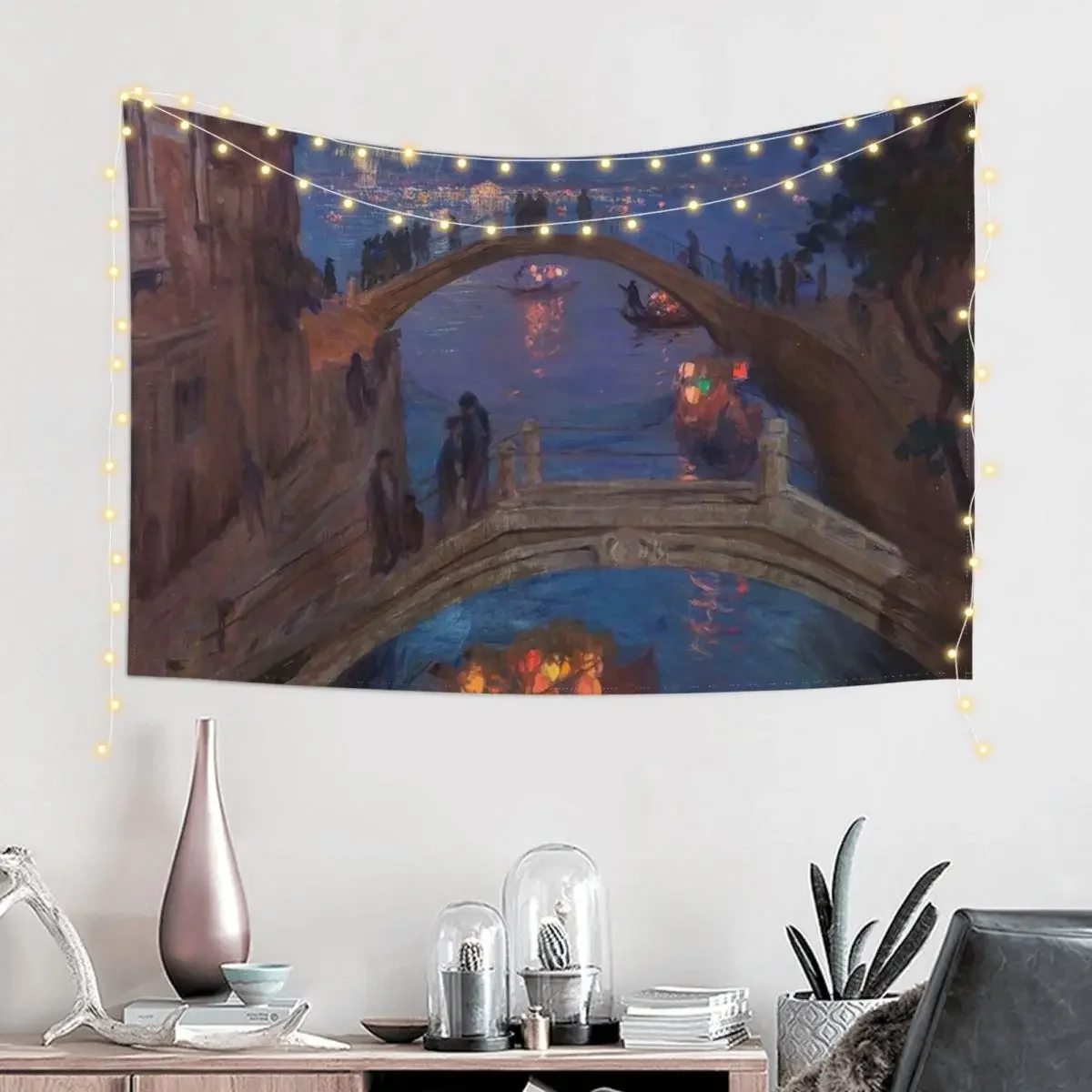 The Feast of the Redeemer in Venice by Ferruccio Scattola Tapestry Home Decorations Decoration Bedroom Decoration Home Tapestry