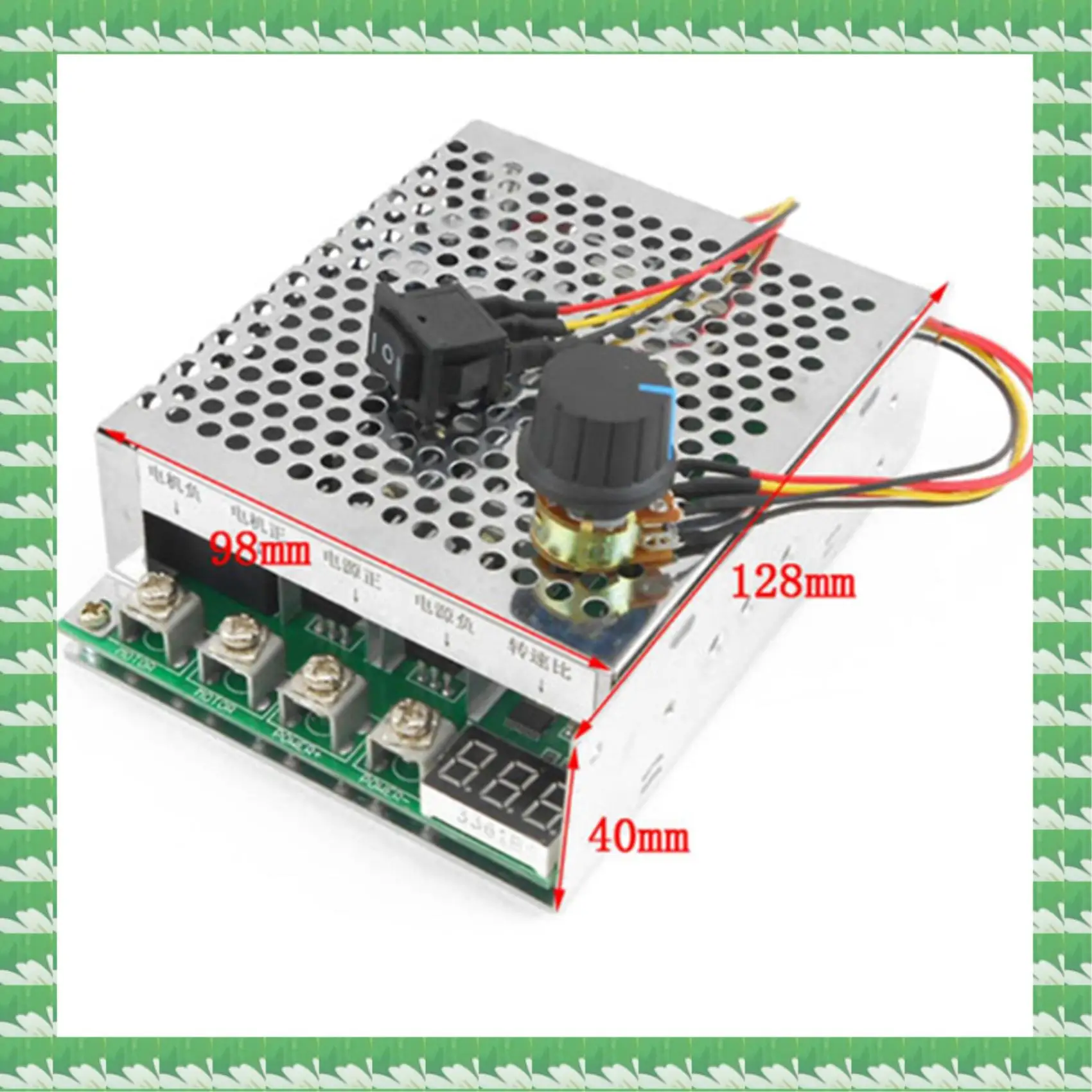

ONCE 3X DC 10-55V 100A 3000W Motor Speed Controller Reversible PWM Control Forward And Reverse Controller