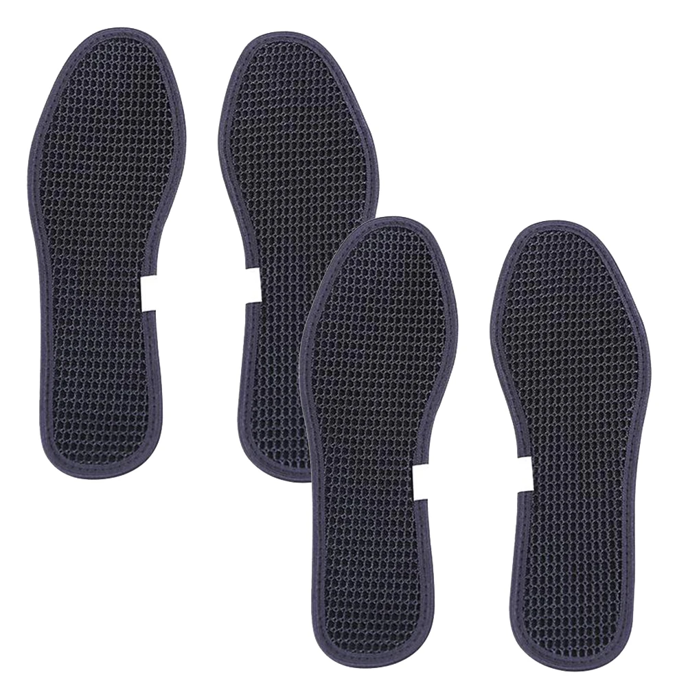 

Bamboo Charcoal Insoles 2 Pairs Black Shoes Accessories Moisture Absorption Deodorant Foot Care Tools Shoe Pads Cushion Bamboo
