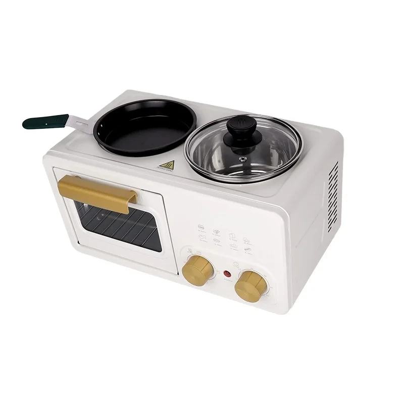 

Multifunctional 4-in-1 Breakfast Machine Household Mini Electric Oven Sandwich Machine Omelette Frying Pan Hot Pot Boiler