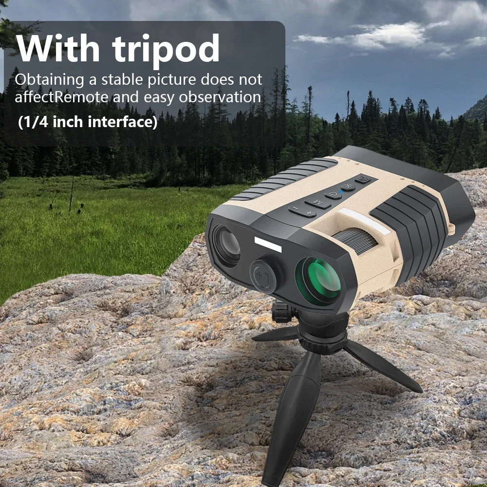 Binoculars IR Night Vision 8X Digital Zoom 200M Range Hunting Telescope Outdoor Camping Device Waterproof With Tripod