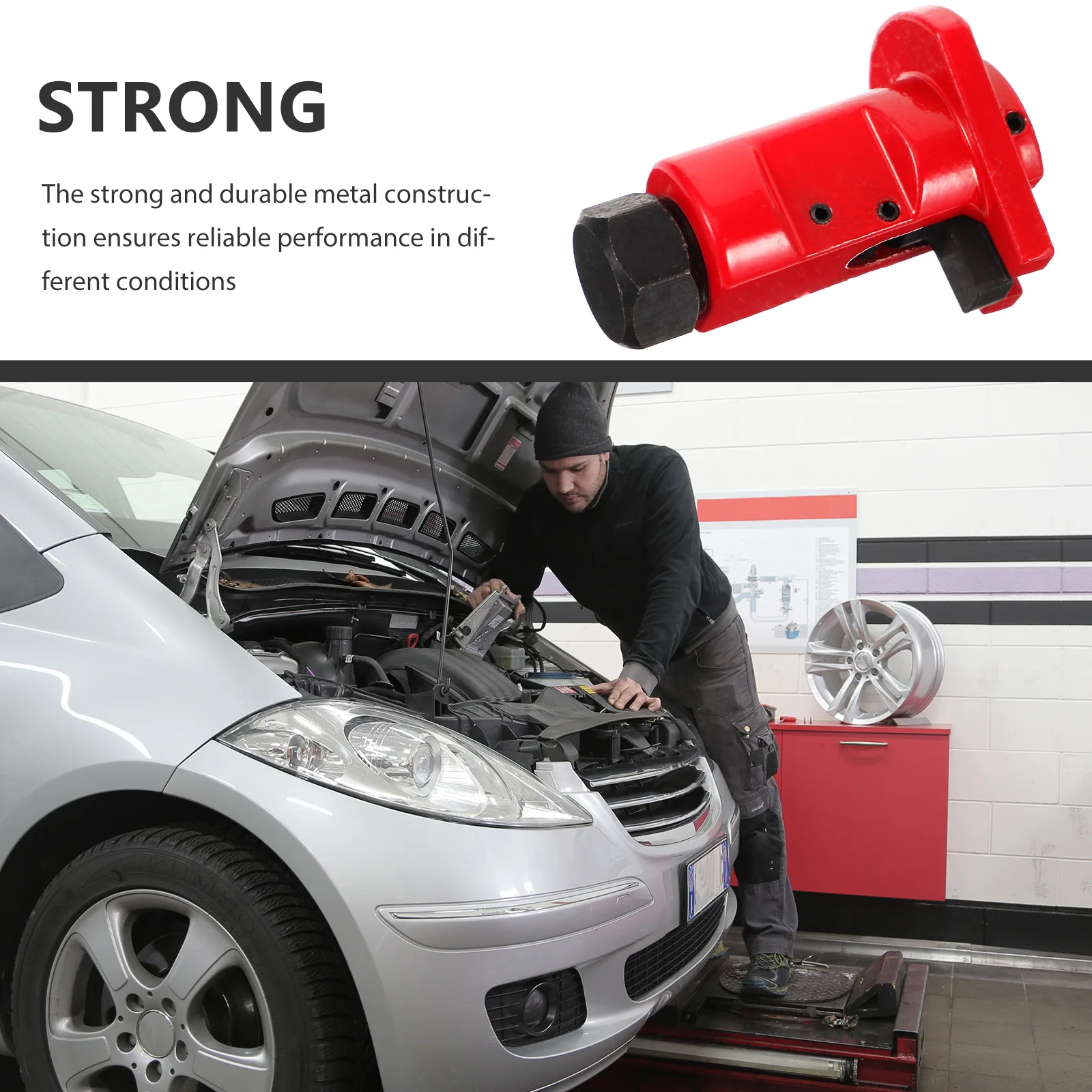 

s Strut Spreader Tool Silver Shock Absorber Remover Durable Suspension Steering Mechanic Tools Car Bike Maintenance Disassembly
