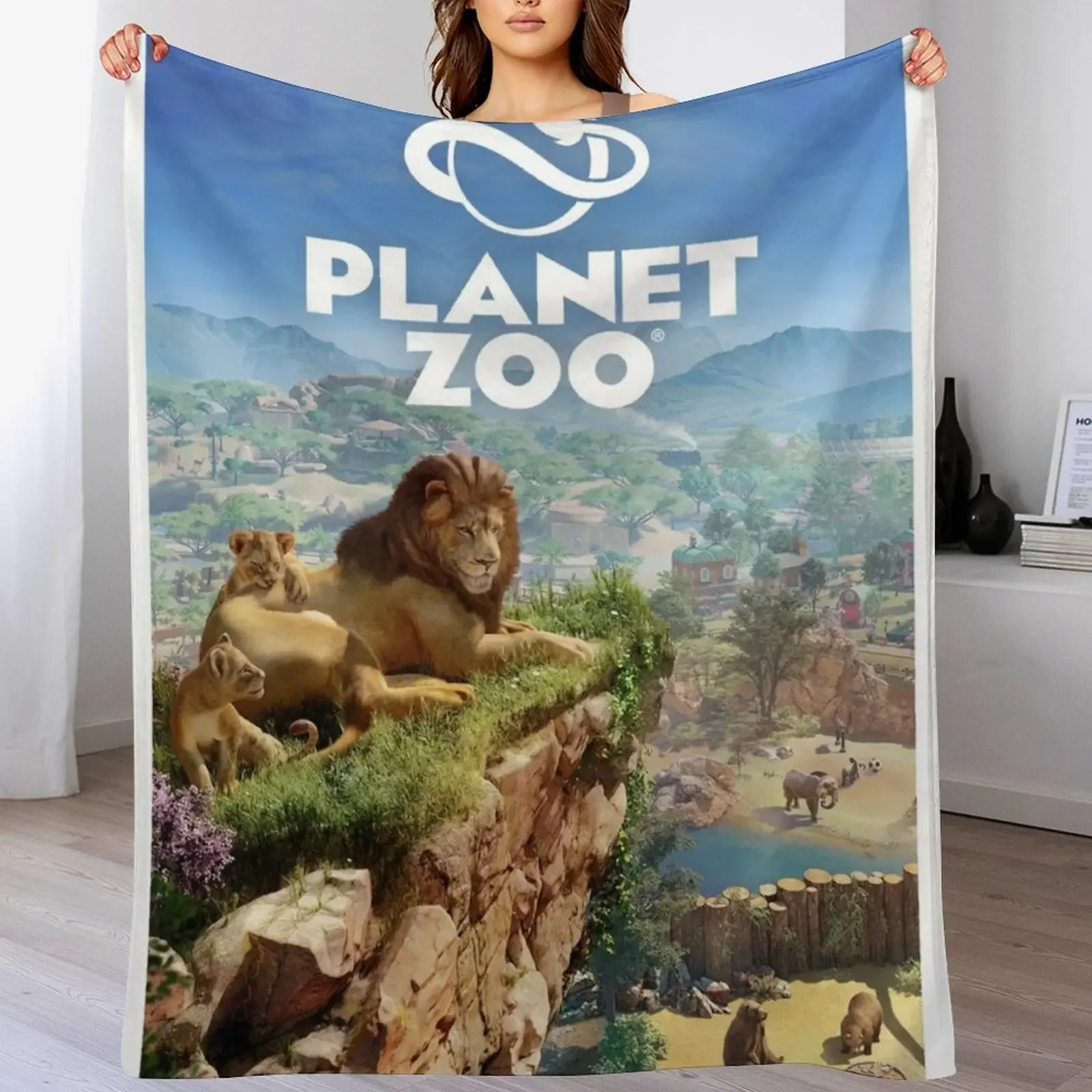 

Planet zoo Throw Blanket Softest Sofa Flannel Kid'S Blankets