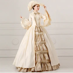 Customized Victorian Marie Antoinette Duchess Parade Dresses Royal Court Gowns Costume European Elegant Masquerade Parade