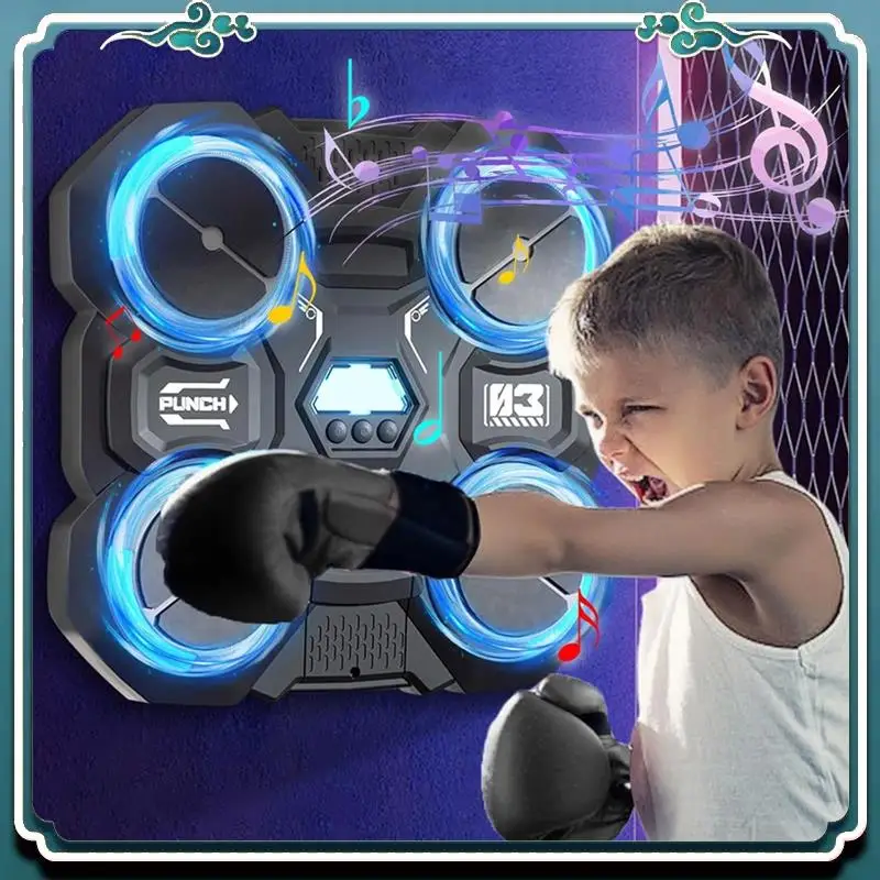 

Reliable Music Boxing Machine For Children Smart Music Boxing Machine Wall Mounted Decompression Wall Target Toys Boxing Trainer
