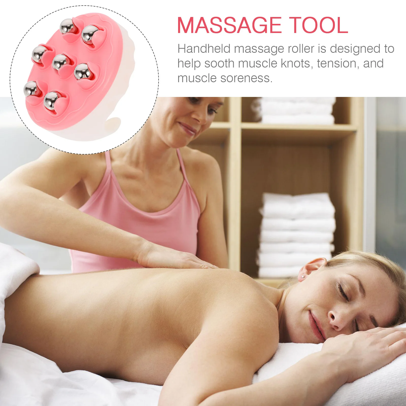

2pcs Handheld Massage Roller Leg Slimming Deep Tissue Muscle Relief Portable Body Care Tool Neck Shoulder Thighs Feet Pain