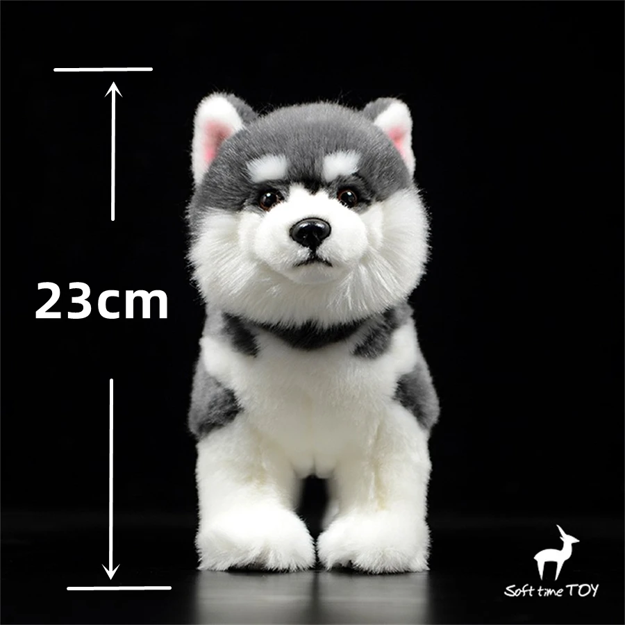 Alaskan Malamute High Fidelity Anime Cute Plushie Dog Plush Toys Lifelike Animals Simulation Stuffed Doll Kawai Toy Gifts Kids