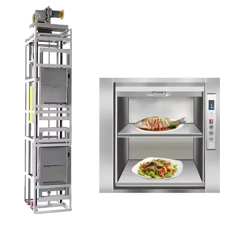 2 3 4 Floor Wall Mounted Restaurant Lift Kitchen Dumbwaiter Food Elevator For Restaurant