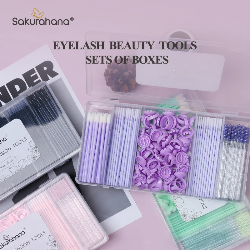 

Коробка для хранения ресниц SAKURAHANA с крышкой, аксессуары для ресниц, держатель для клея и пинцета, органайзер, акриловый инструмент для макияжа