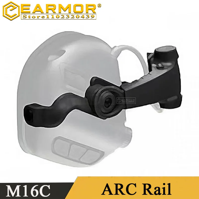 EARMOR Tactical Headphone Stand M16C Helmet Headphone Rail ARC Helmet Rail Adapter Accessory Kit, Tactical Headphone Accessories