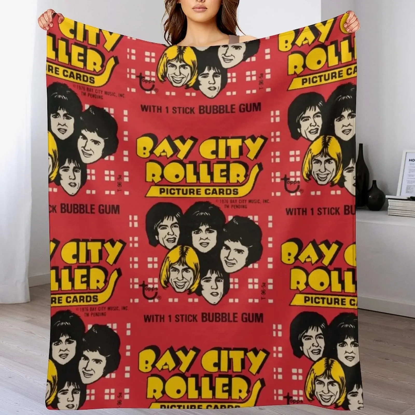 Bay City Rollers - S-A-T-U-R-D-A-Y NIGHT !! Throw Blanket Soft Plush Plaid anime Tourist Flannel Blankets