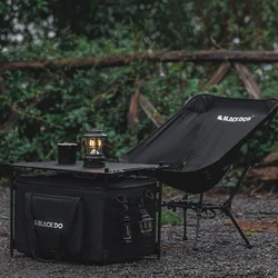 Black Dog Outdoor Camping Storage Bag Large Capacity Collapsible Storage Bag Gas Canisters Picnic Cooking Utensils Bag