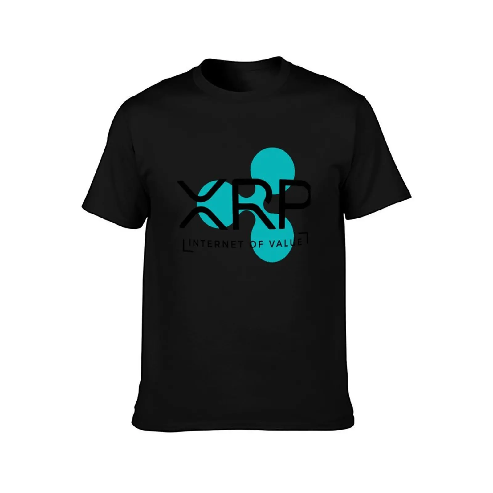 XRP Internet of Value T-Shirt, Summer Casual Cotton Tee, Oversized Streetwear Tops, Vintage Graphic Print, Unisex Men Women
