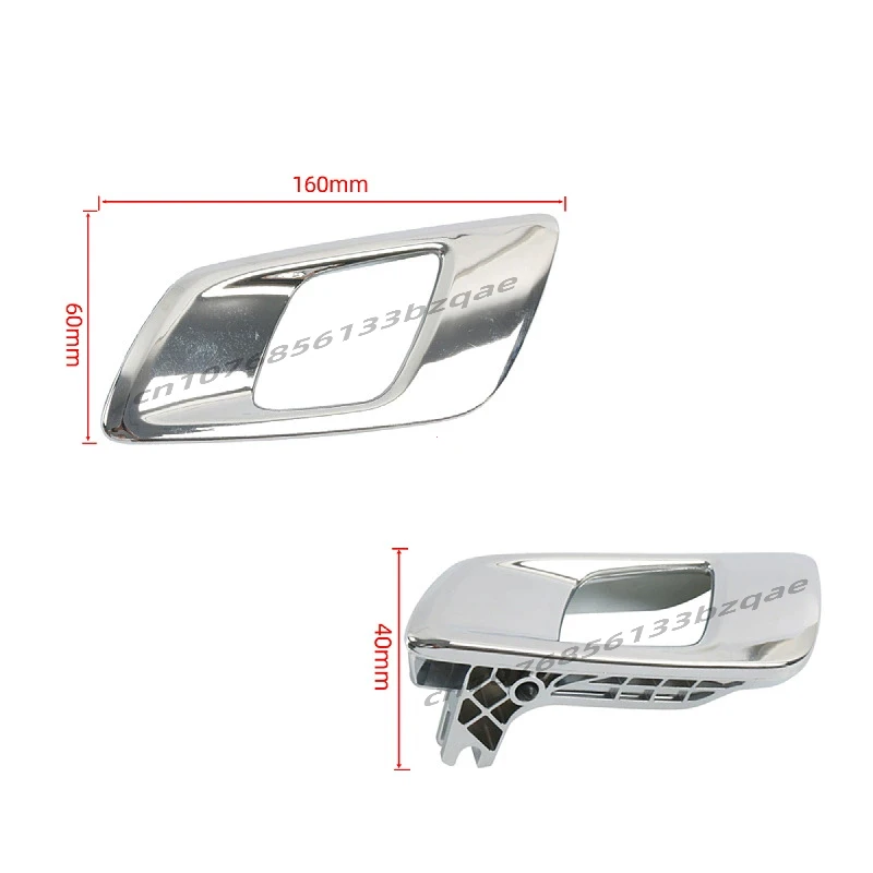 Door Inner Handle For Ford Ranger 2012-2021 Everest 2015-2021 Mazda BT50 2012-2019 Silver Grey Car Interior