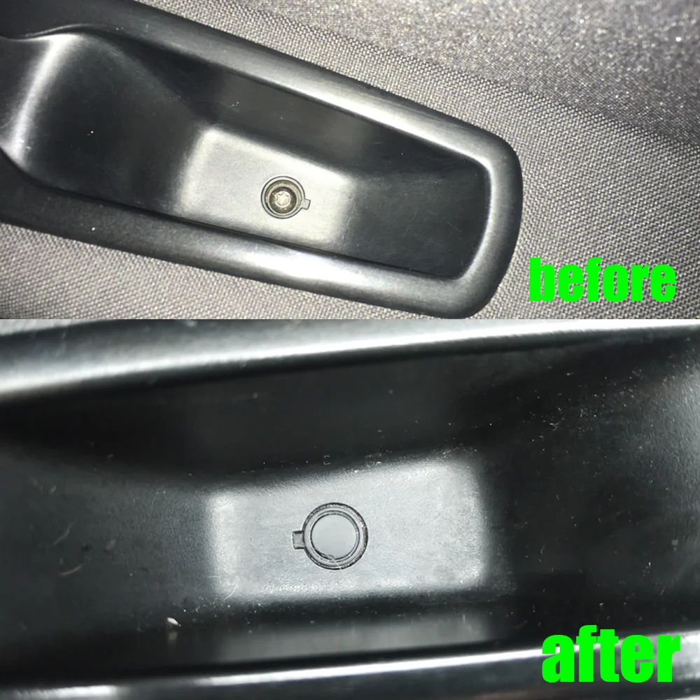 2X Car Interior Door Handle Storage Box Screw Nut Cover Plug 7703074513 For Renault Megane II III Fluence Grand Scenic II III