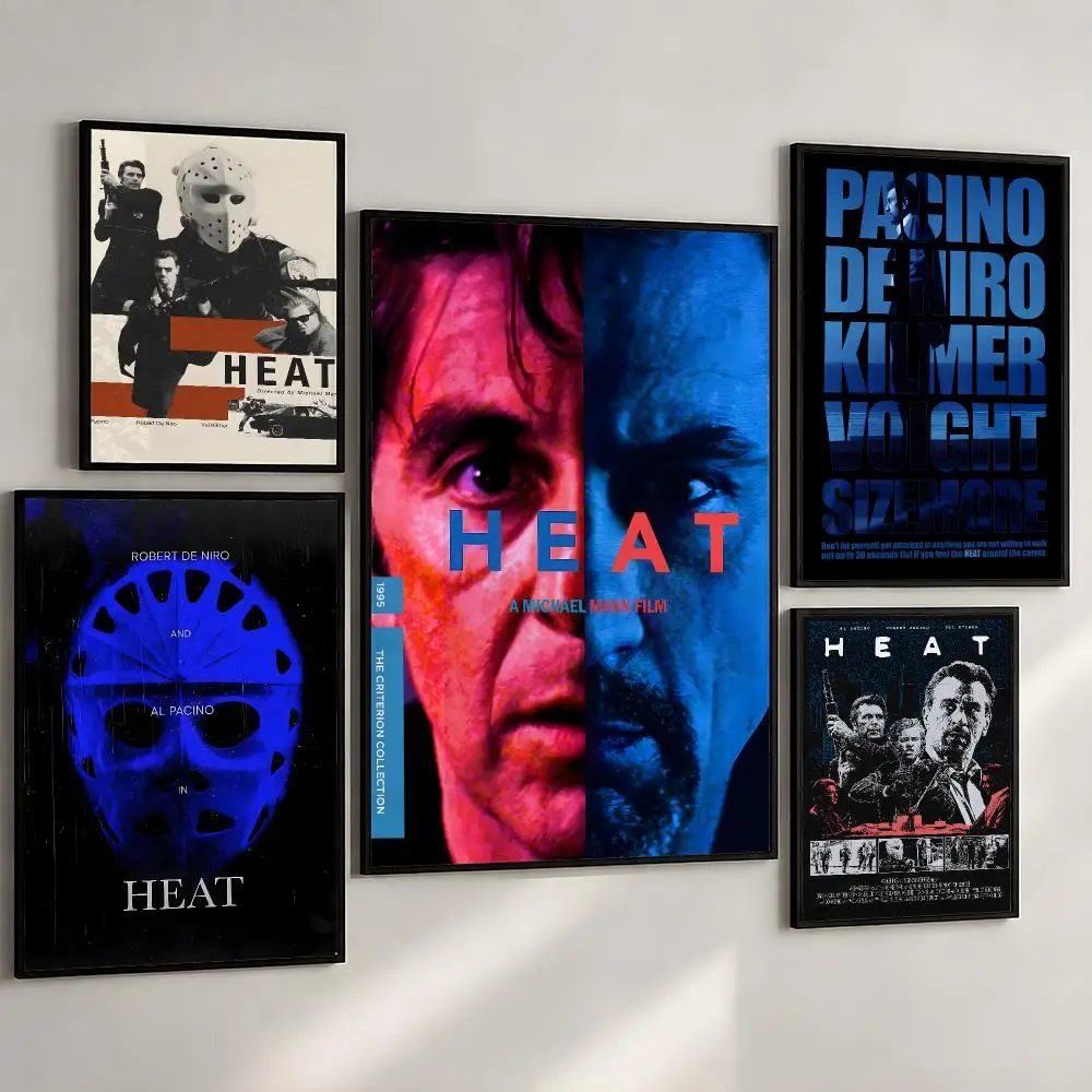 Film Heat 1995 Crime Thriller De Niro Pacino Poster PP Wall Art Print Removable Water-Resistant Home DecorBedroom Apartment Gift