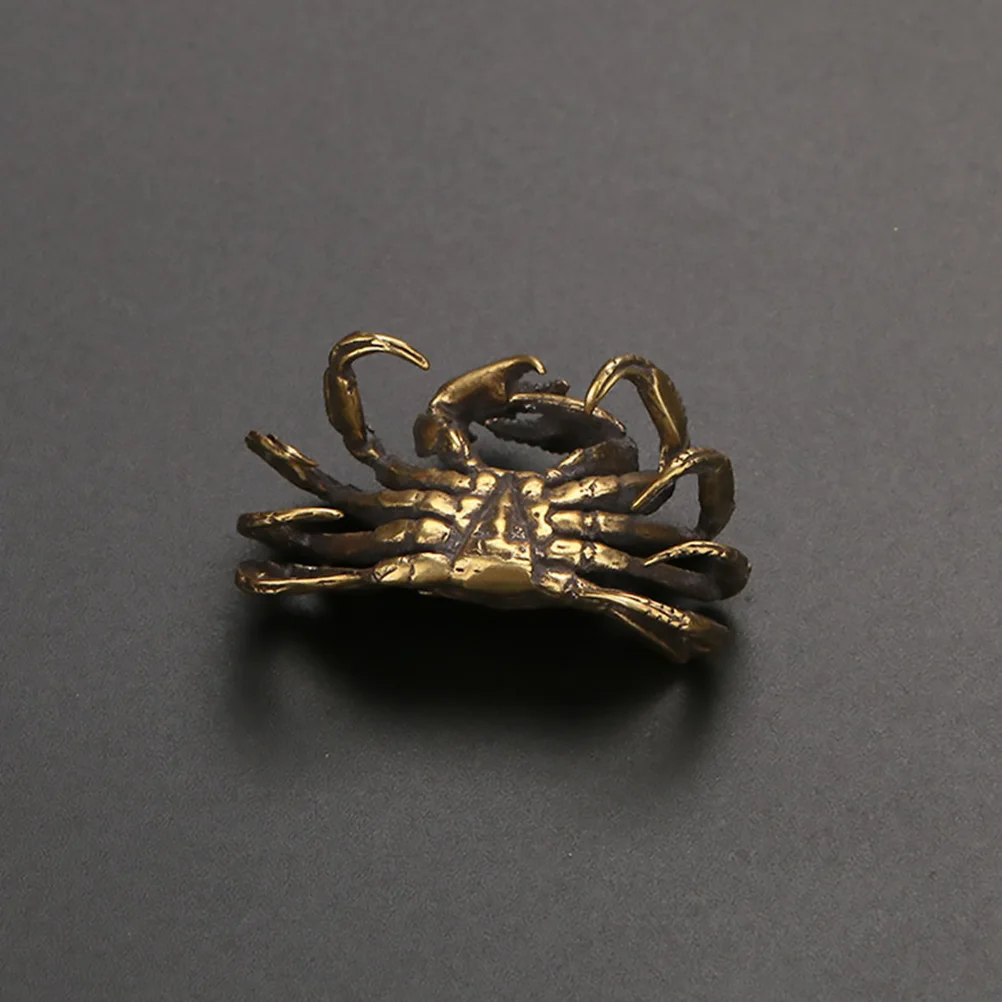 

Crab Ornaments Home Statue Brass Desk Decoration Table Mini Crafts Office Sculpture