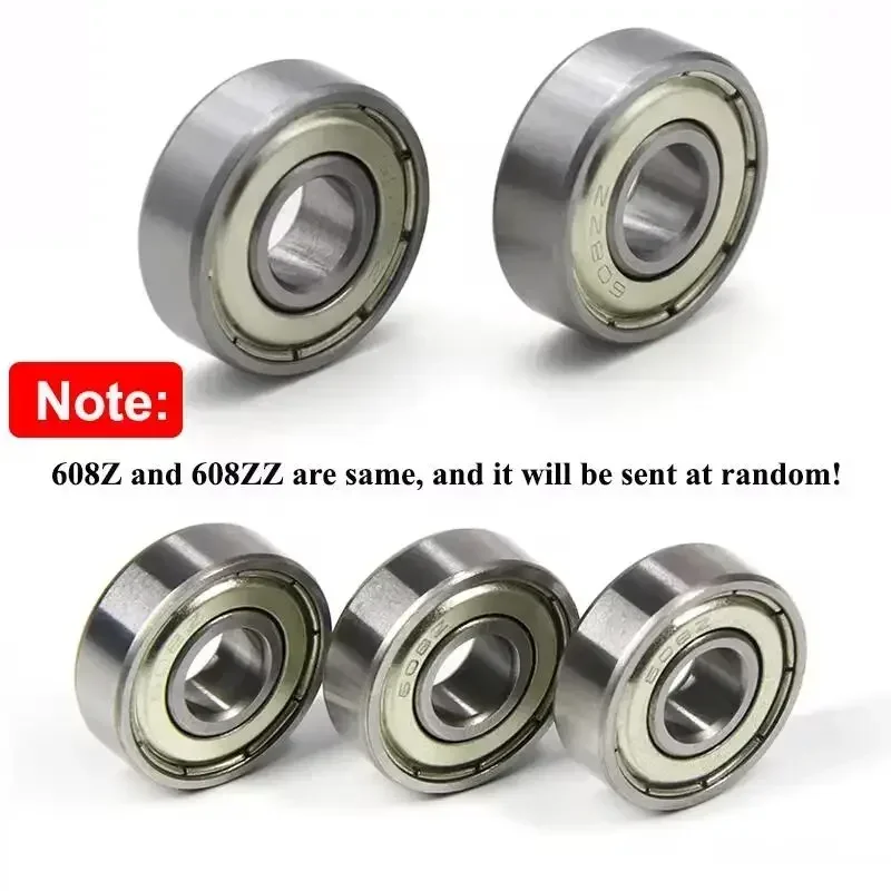 1~150pcs Ball Bearing 608Z 608ZZ ABEC-7 Deep Groove Mini Ball Bearing Carbon Steel for Skateboard Scooter 3D Printer Parts