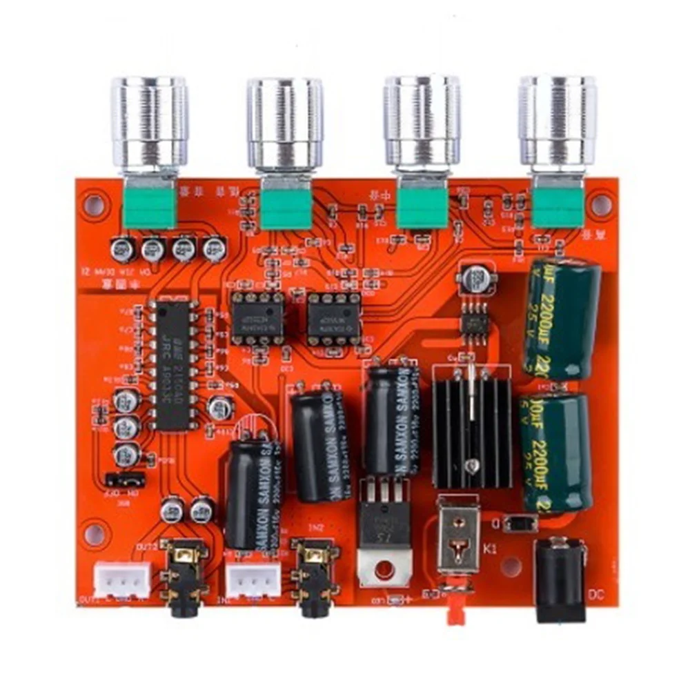 

NE5532 OP AMP предусилитель тональная плата NJM2150 BBE o Модуль обработки один источник питания для звука домашнего кинотеатра