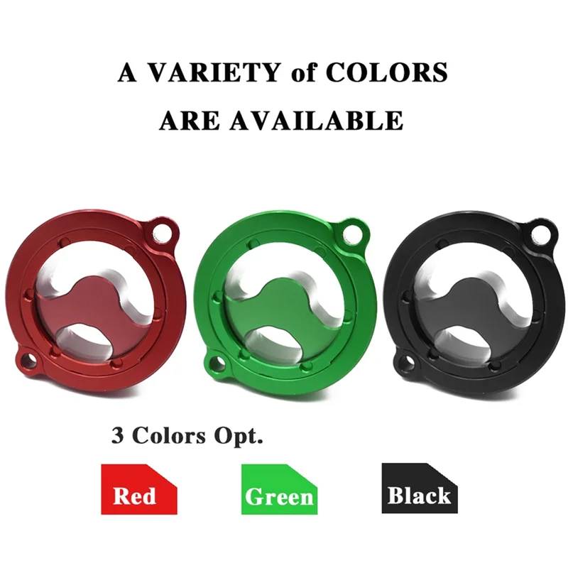 

Для Kawasaki KLR650 KLR 650 1987-2022 крышка масляного фильтра мотоцикла с ЧПУ алюминиевые запасные части для мотоцикла красный