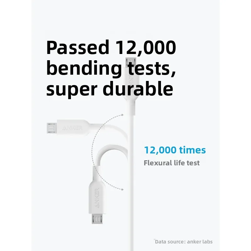 ANKER 3-in-1 Apple Data Cable MFi Certification 6s Suitable for Tablets, Android and IPhone 1-to-3 Charging Cable