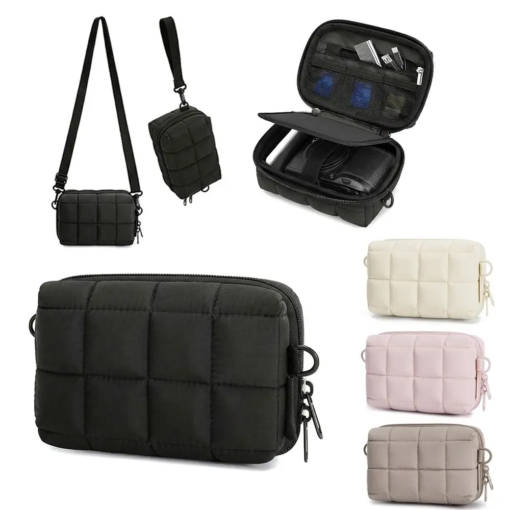 2 Carrying Ways Digital Camera Case Puffy Thickened Storage Bag Waterproof Lightweight Camera Protective Cover Daily Travel