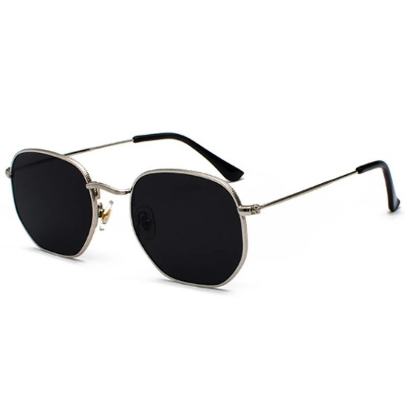 Classic Square Sunglasses Men Brand Designer Vintage Sun Glasses Male Metal Frame Outdoor Shades Driving Oculos De Sol