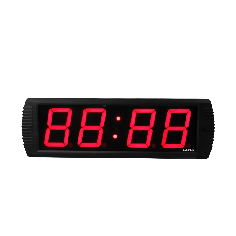 Hot Selling 4 Digit 4 Inch Electronic Smart Led Digital Alarm Clock LED Clock With Remote Control