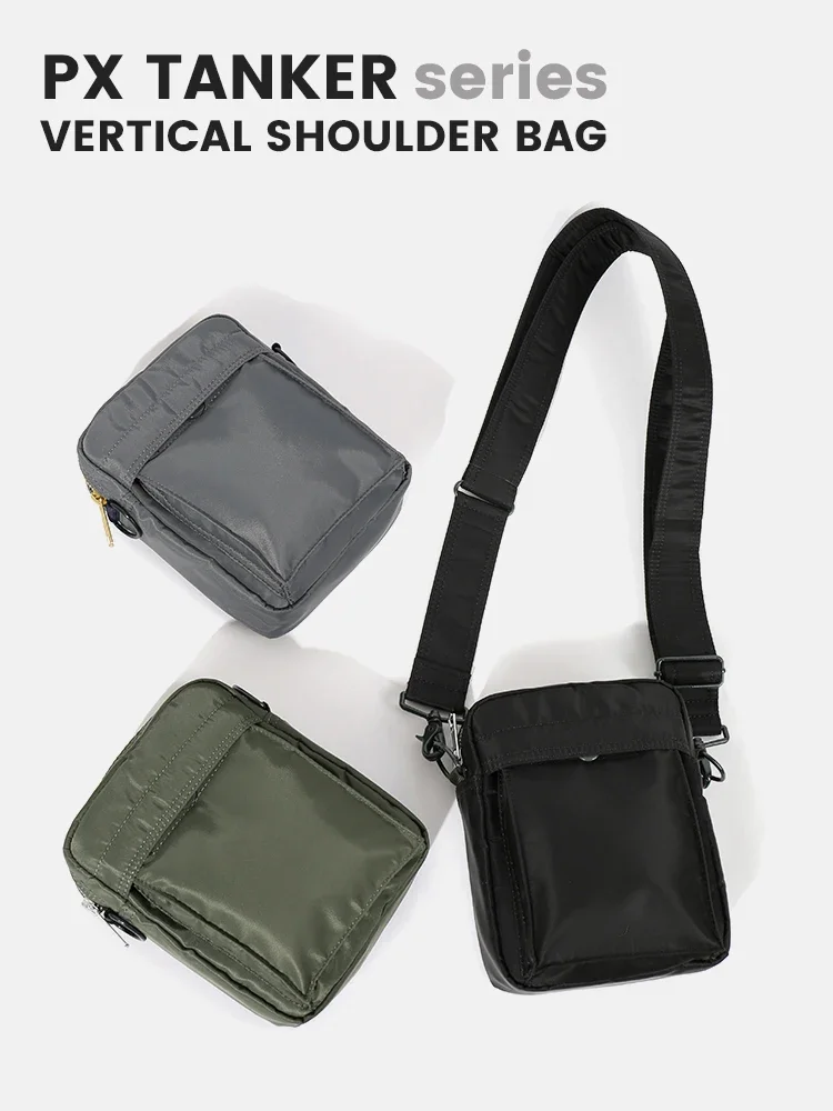 Japanese Styel Casual Crossbody Bags Waterproof Men Shoulder Bag Nylon Cloth Handbag Fashion Bag for Men Fanny Pack