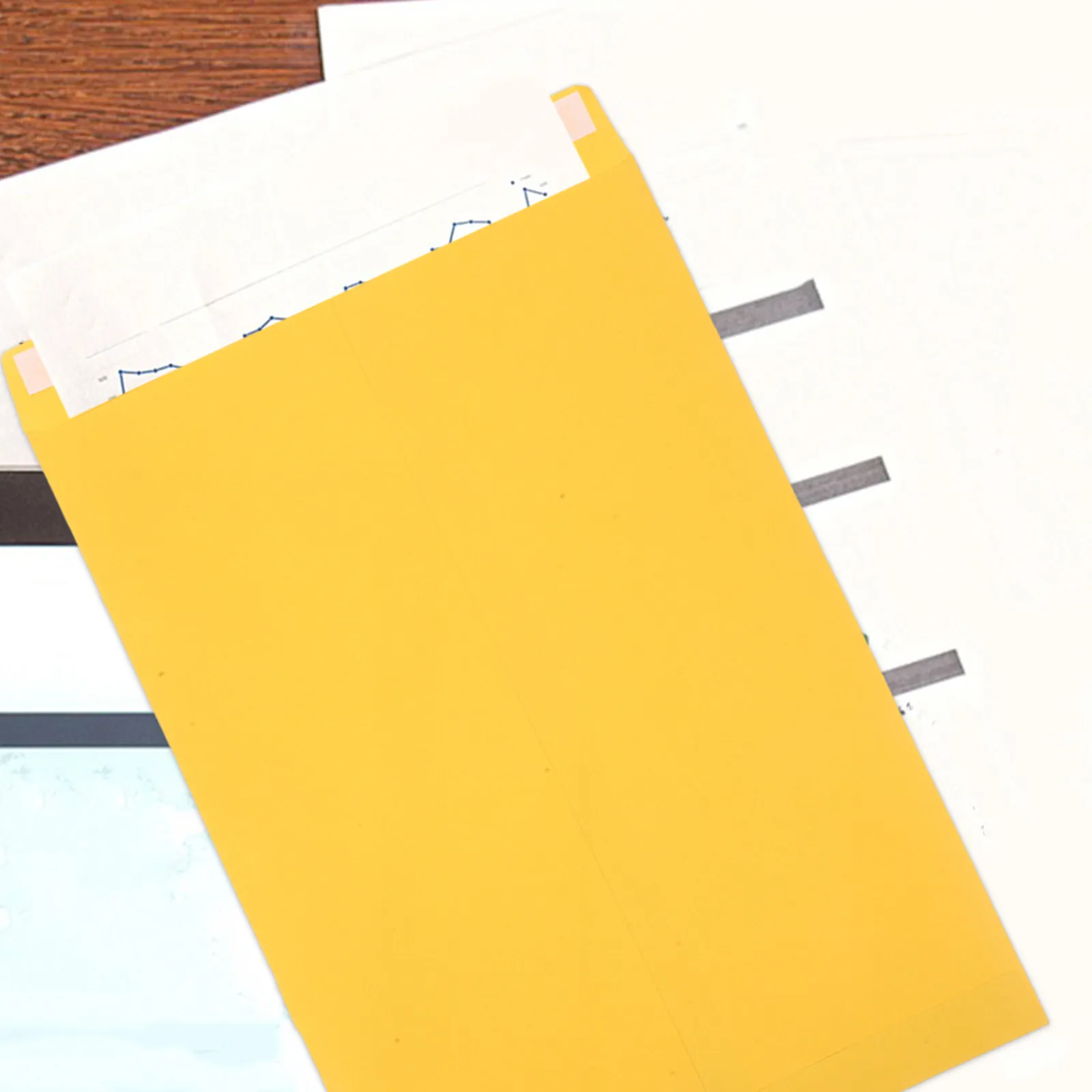30Pcs Heavy-Duty Self-Sealing Document Envelopes Thick Kraft Paper File Bags for Office Storage Sending A4 Files Certificates