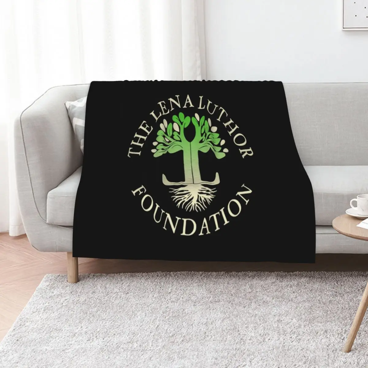 Lena Luthor T-ShirtThe Lena Luthor Foundation Logo T-Shirt Throw Blanket Single Quilt Soft Beds bed plaid Blankets