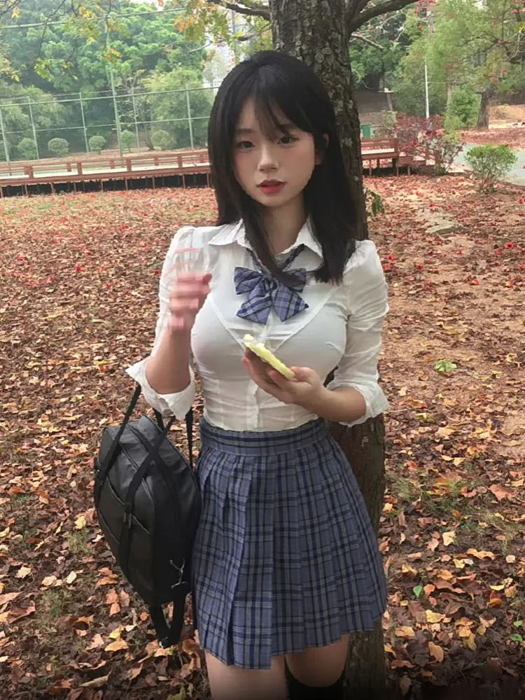 Original Pure Desire Spicy Girl JK orm Garniture de la taille irt Or pour femmes Sve Été Japonais Sle School orm Sli...