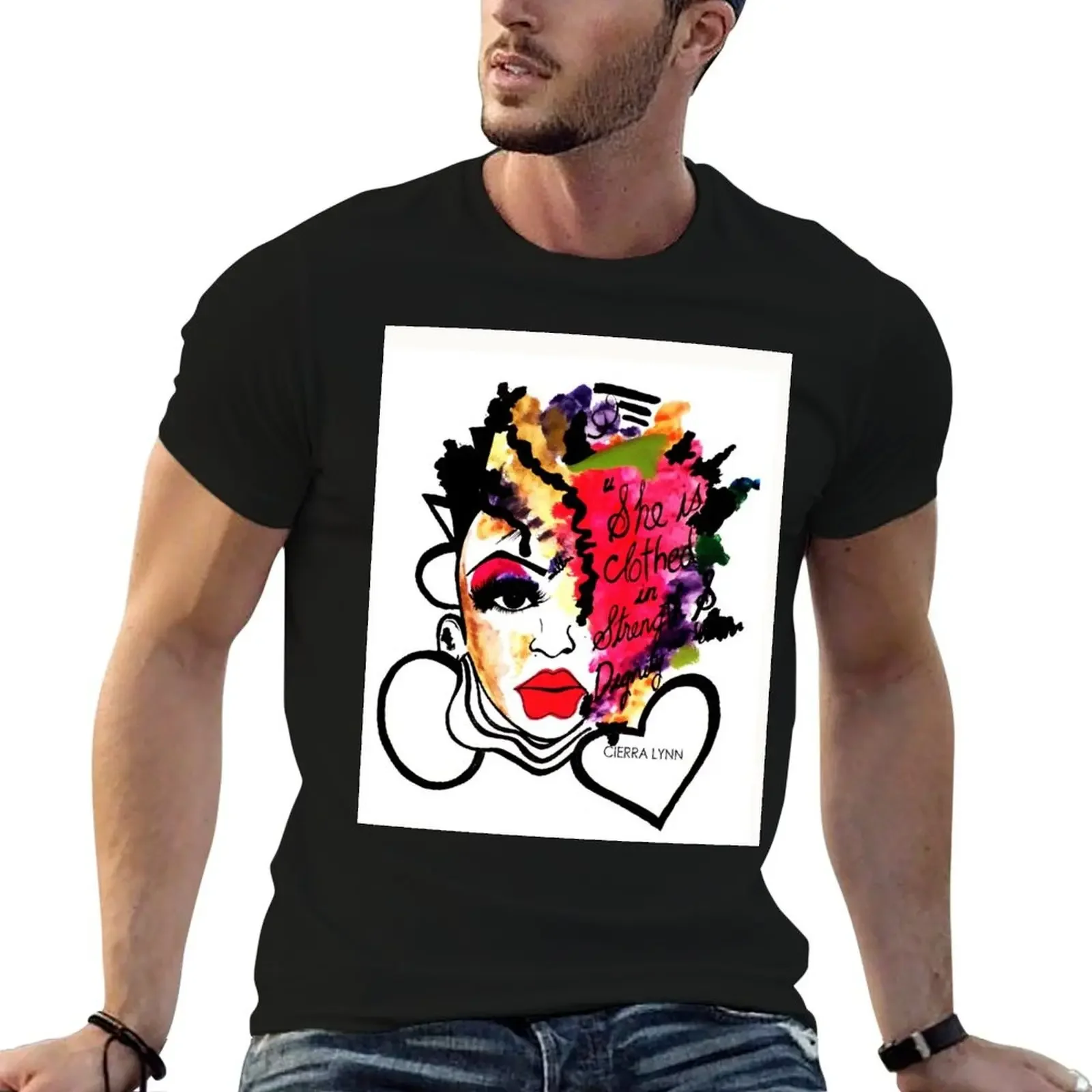 CLOTHED IN STRENGTH & DIGNITY T-Shirt cute tops plus size clothes aesthetic clothes oversized graphic tee Men's t-shirts