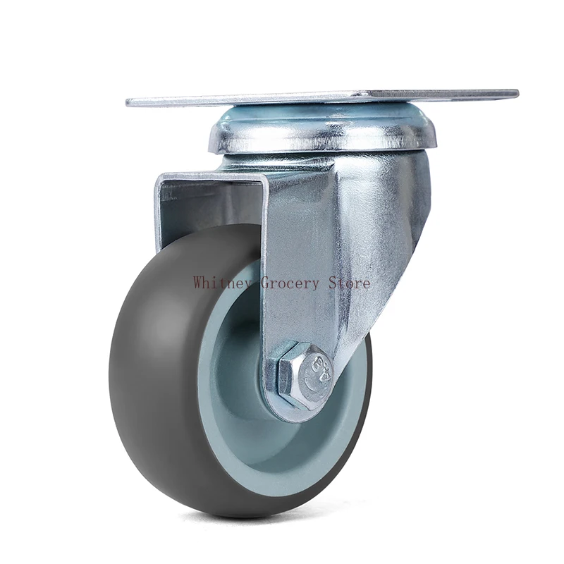 4/8/12/16PCS TPR Soft Rubber Furniture Wheels 2 inch Casters Heavy Duty Swivel Wheels for Platform Trolley Furniture