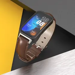 Leather Strap For Huawei Band 8 9 10 Smart Bracelet Fashion Women Men Smartwatch Accessories Watch Band For Huawei Band 9 8