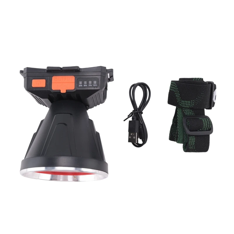 Lamp Super Bright Adult USB Headlight Spotlight Waterproof Outdoor Light Camping Headlamp Flashlight Portable