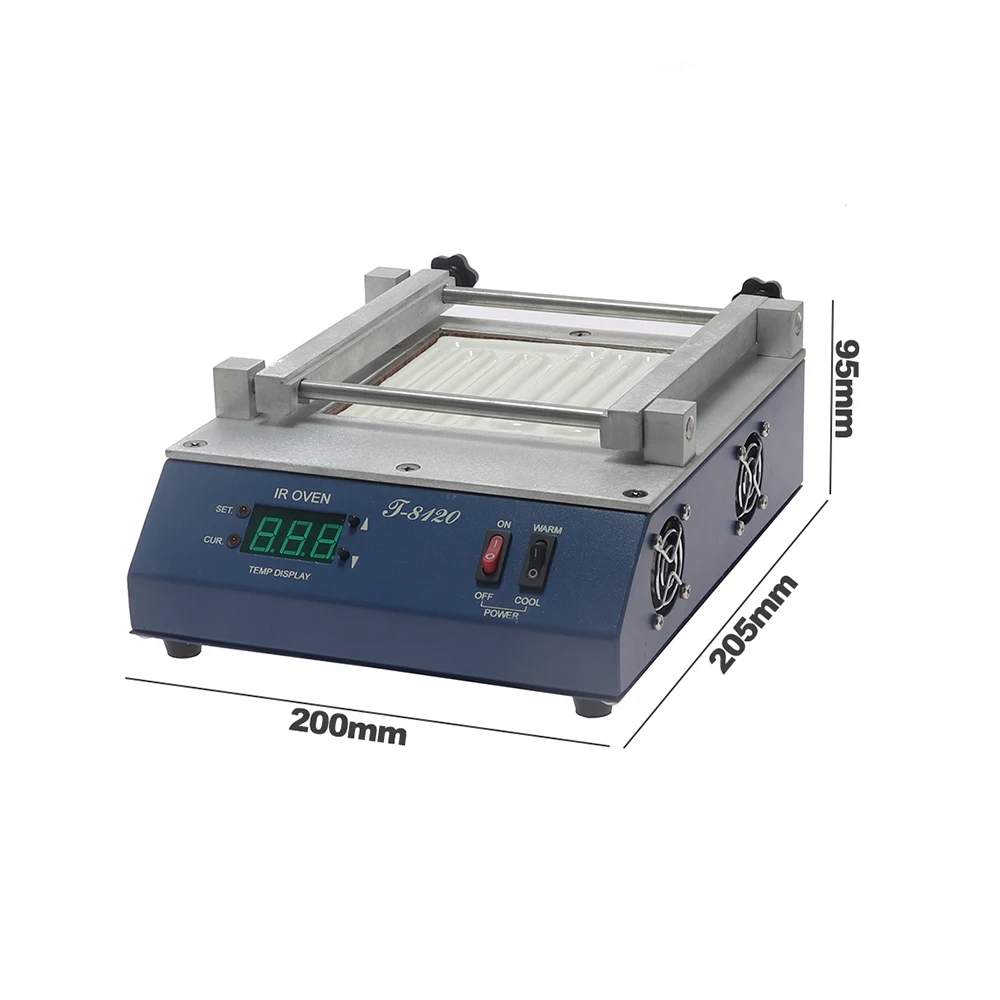 PUHUI T-8120 Preheating Oven Preheating Plate Infrared BGA Rework Station